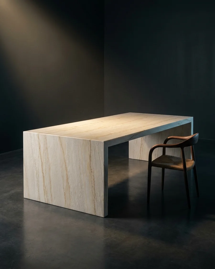 Prastha — Golden Ivory Quartzite · Dining