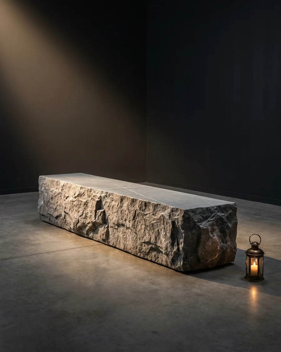 Shaila — Grey Quartzite · bench, 200 cm