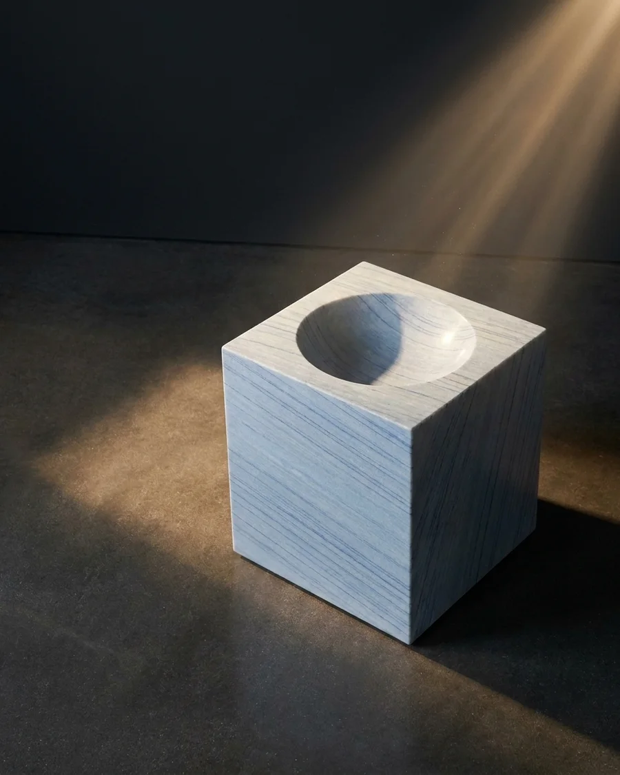 Bindu in Sky Blue Quartzite — seen from another angle