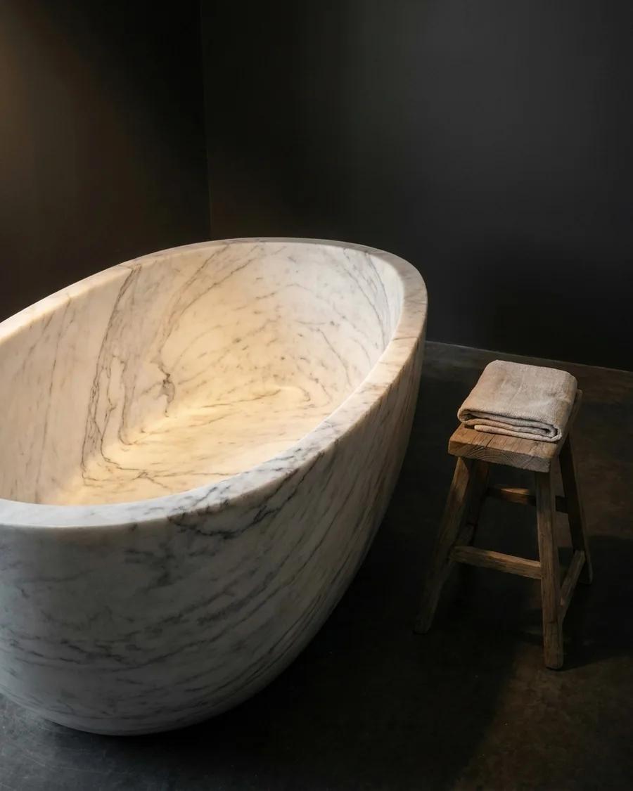 Sarovar in Indian Statuario Marble — seen from another angle