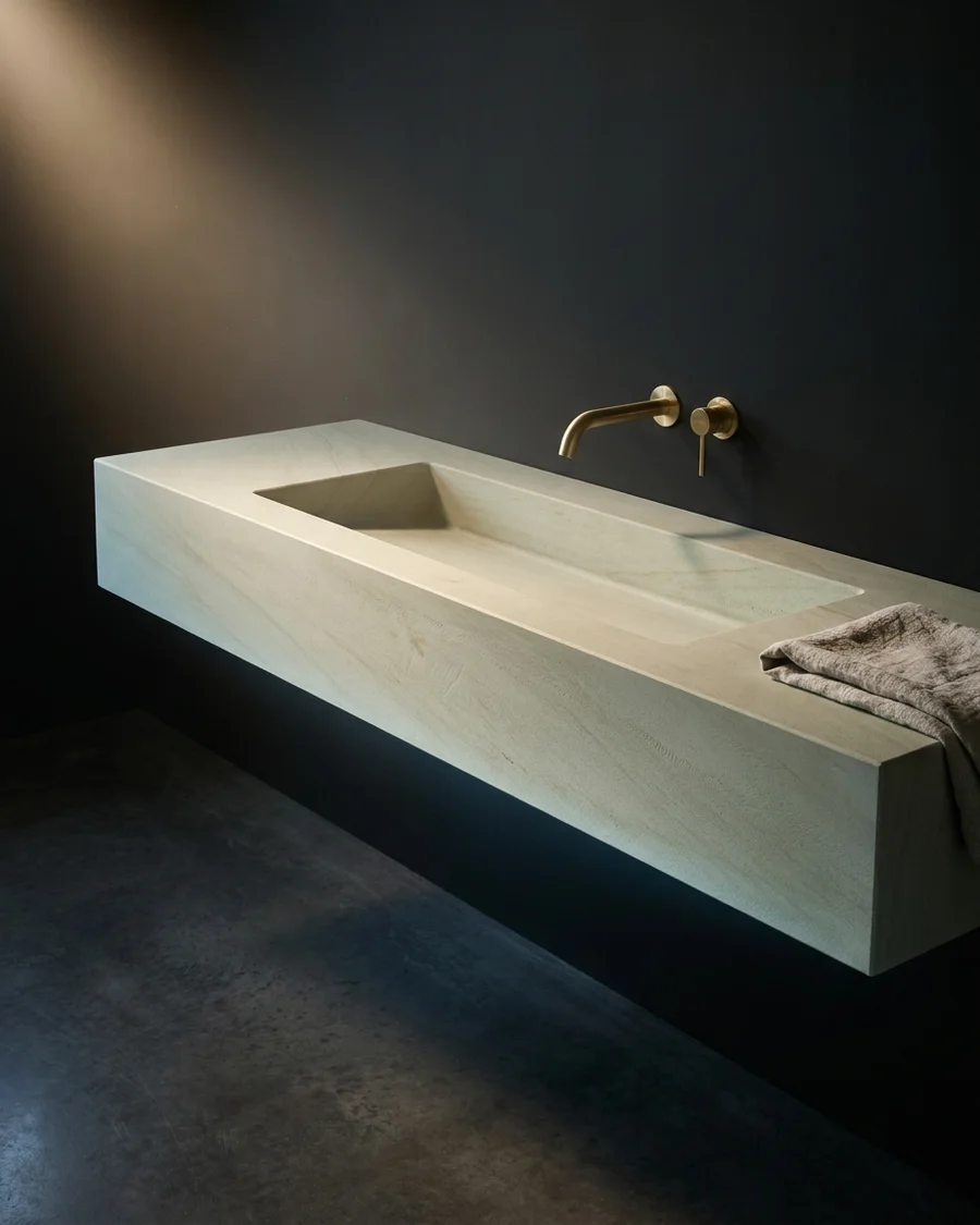 Sahaj — Mint Sandstone · floating, 120 cm