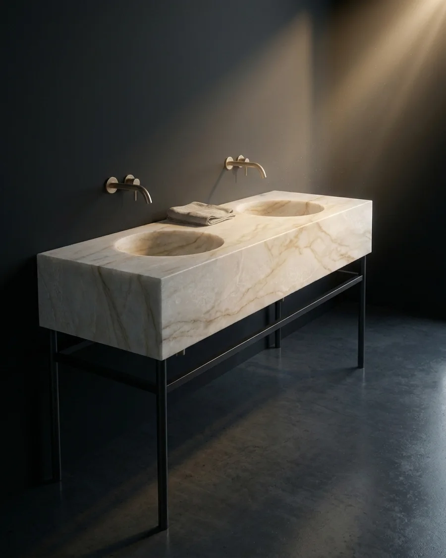 Tatva in Golden Ivory Quartzite — seen from another angle