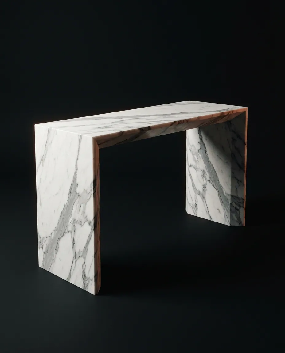 Furniture in natural stone