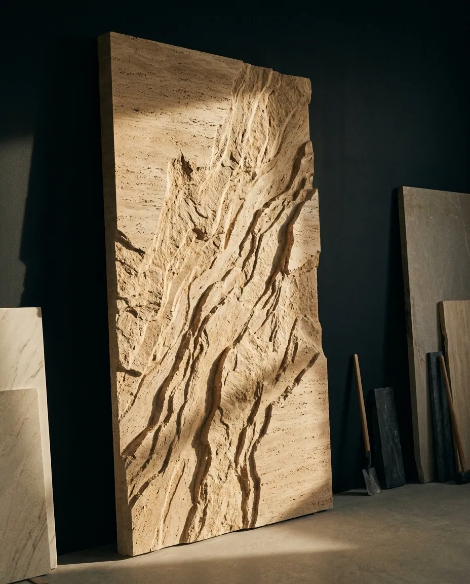 Stara Panel in Travertine