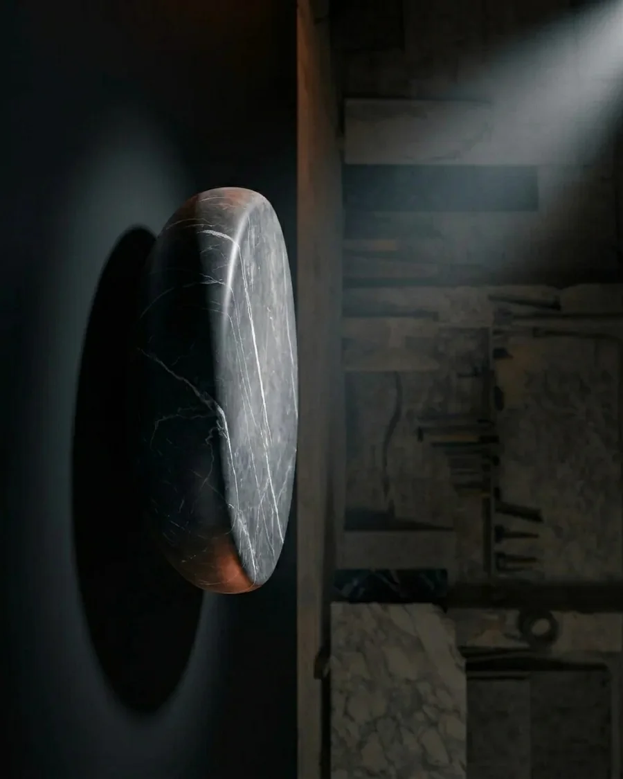 Chandra in Indian Grey Marble — seen from another angle
